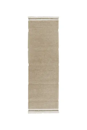 WOOL RUNNER RUG STEPPE - SHEEP BEIGE